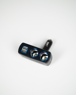 Double Cigarette Adapter with USB