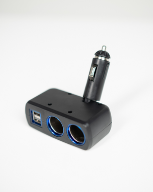 Double Cigarette Adapter with USB